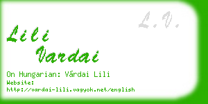 lili vardai business card