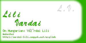 lili vardai business card